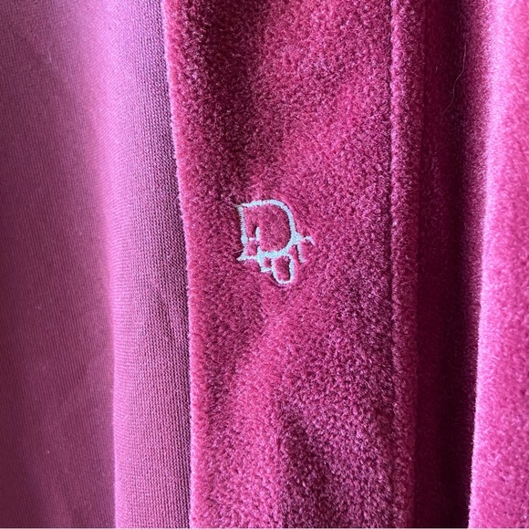 SOLD Vintage 80βs Christian Dior Velour Robe - Picture 3 of 12